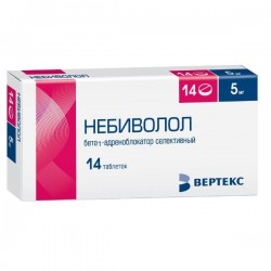 Небиволол-Вертекс, таблетки 5 мг 14 шт