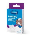 Пластырь, Cosmos (Космос) 8 шт Soft silicone Софт мягкий силиконовый нестерильный (набор 2 размера - 6 шт 2.5смх7.2см + 2 шт 4смх6см) белый